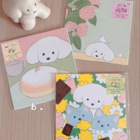 犬のポストカードセット（スクエア）* てらおかなつみ