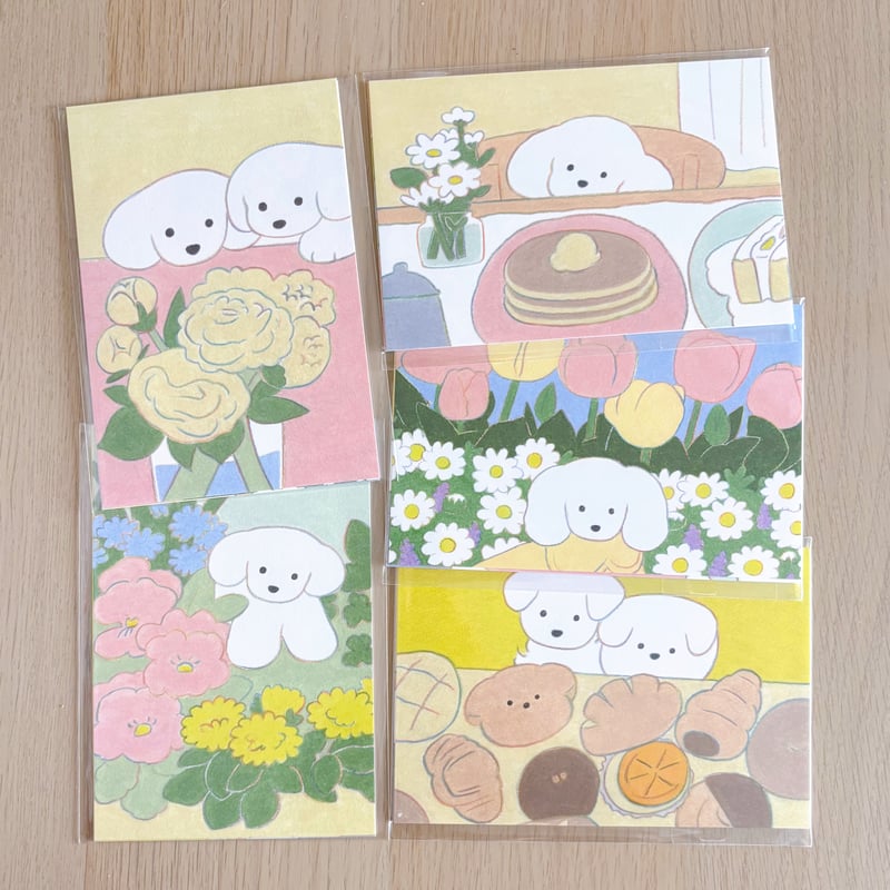 犬のポストカードセット * てらおかなつみ | 花麦文庫