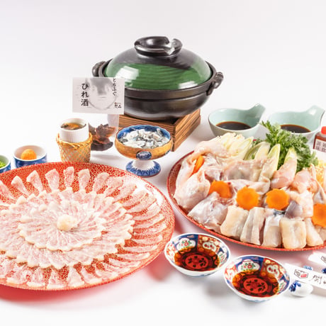 日本料理【かんさい】　ふぐ刺し・ふぐ鍋大皿セット （2人前/3人前/５人前）