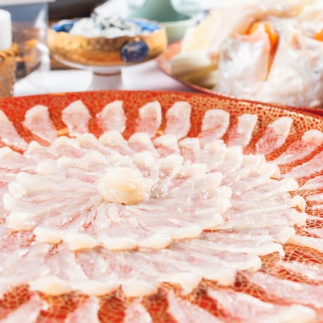 日本料理【かんさい】　ふぐ刺し・ふぐ鍋大皿セット （2人前/3人前/５人前）
