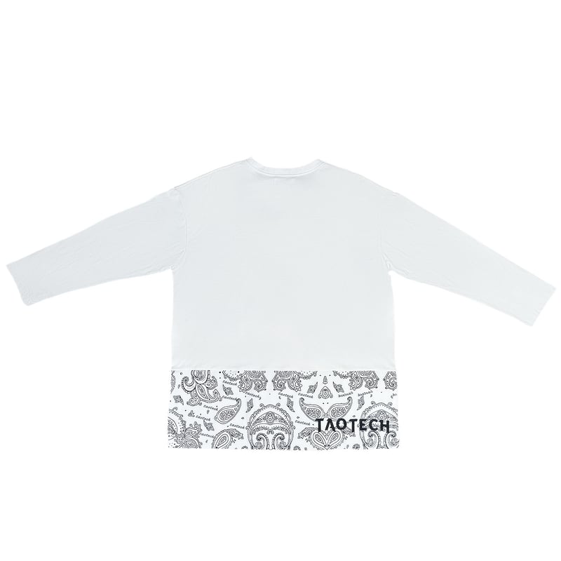 ロングスリーブTシャツ(ペイズリー切り替え) | TaoTech ロングスリーブTシャツ(ペイズリー切り替え) | TaoTech