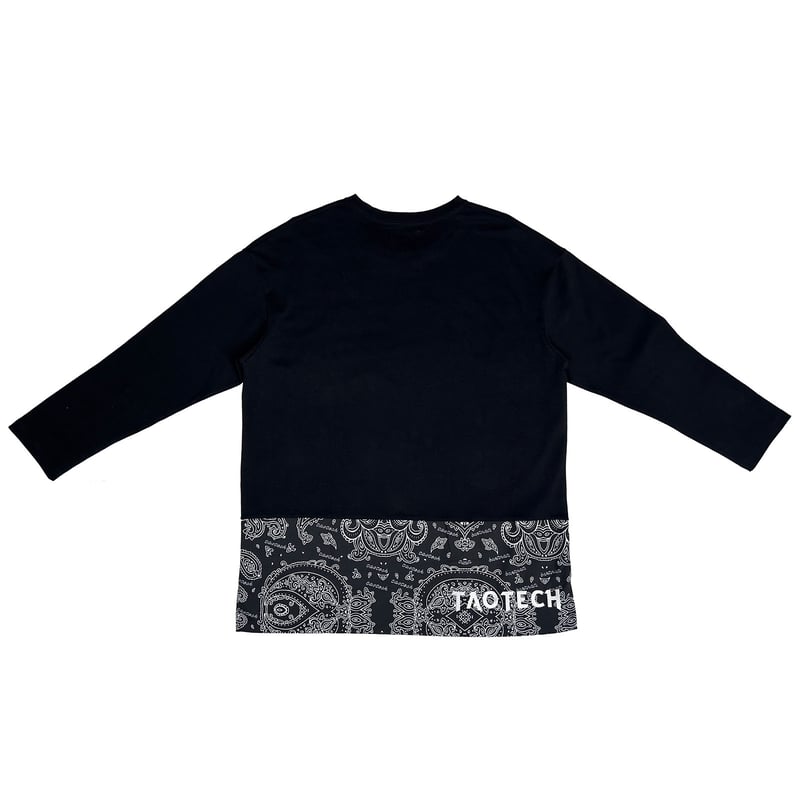 ロングスリーブTシャツ(ペイズリー切り替え) | TaoTech