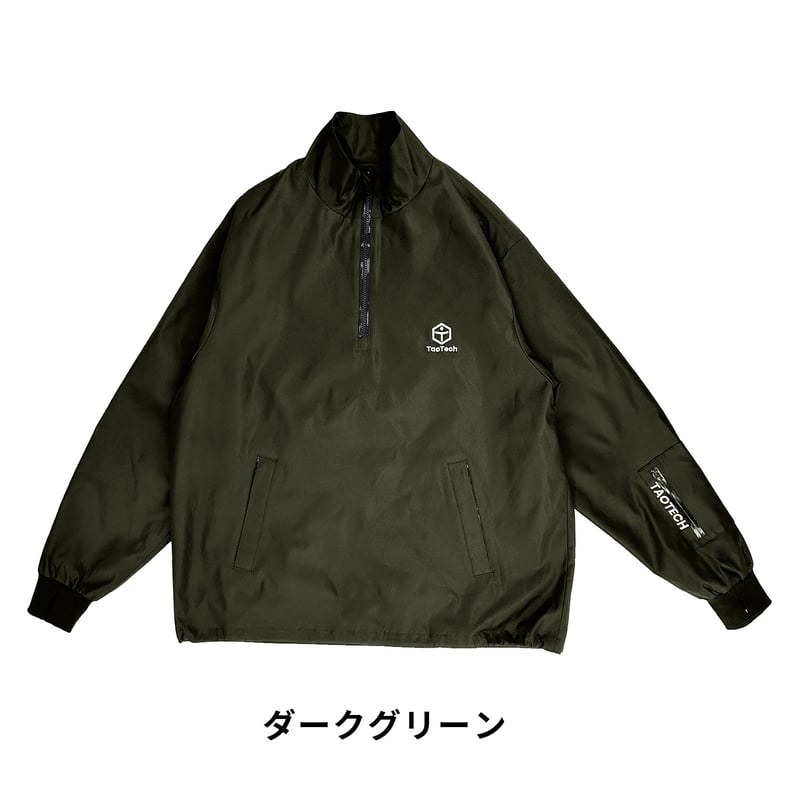 TAO TECH ハーフジップジャケット ダークグリーン