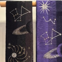 【再入荷】西陣織 絹織物 星柄の半巾帯