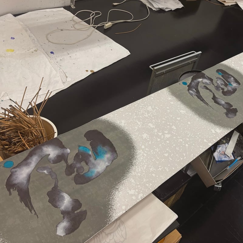 2026年 染め干支タペストリー 『左馬』（受注制作） | KOMURO-AN