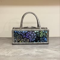 小室庵×カレンブロッソ利休箱型バッグ(シルバー)