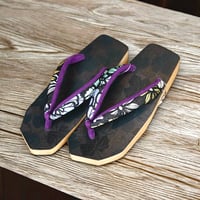 黒澤桐材店×小室庵 オリジナル下駄（布張りタイプ）サイズ:SM　送料無料