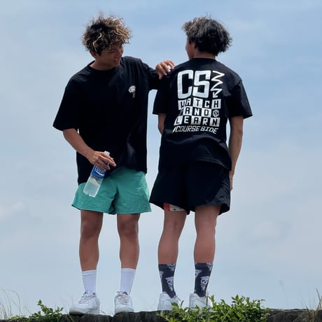 C/S Checkers Back Print Tee ブラック