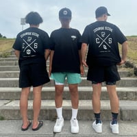 C/S X Back Print Tee ブラック