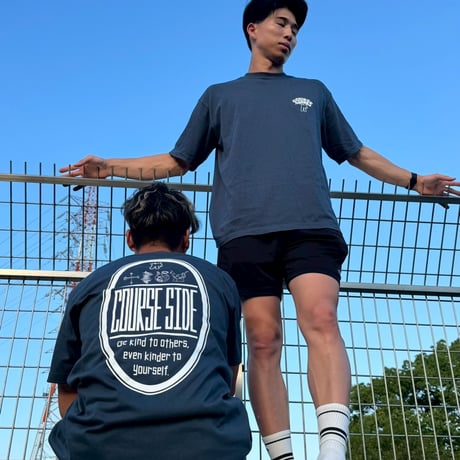 C/S Oval Back Print Tee スレート