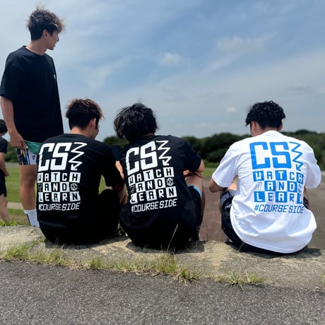 C/S Checkers Back Print Tee ブラック