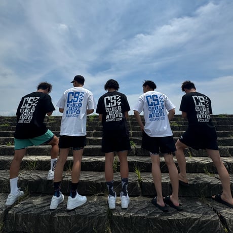C/S Checkers Back Print Tee ブラック