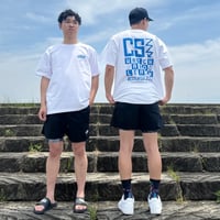 C/S Checkers Back Print Tee ホワイト/ブルー