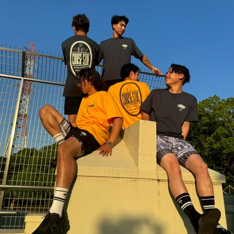 C/S Oval Back Print Tee スレート