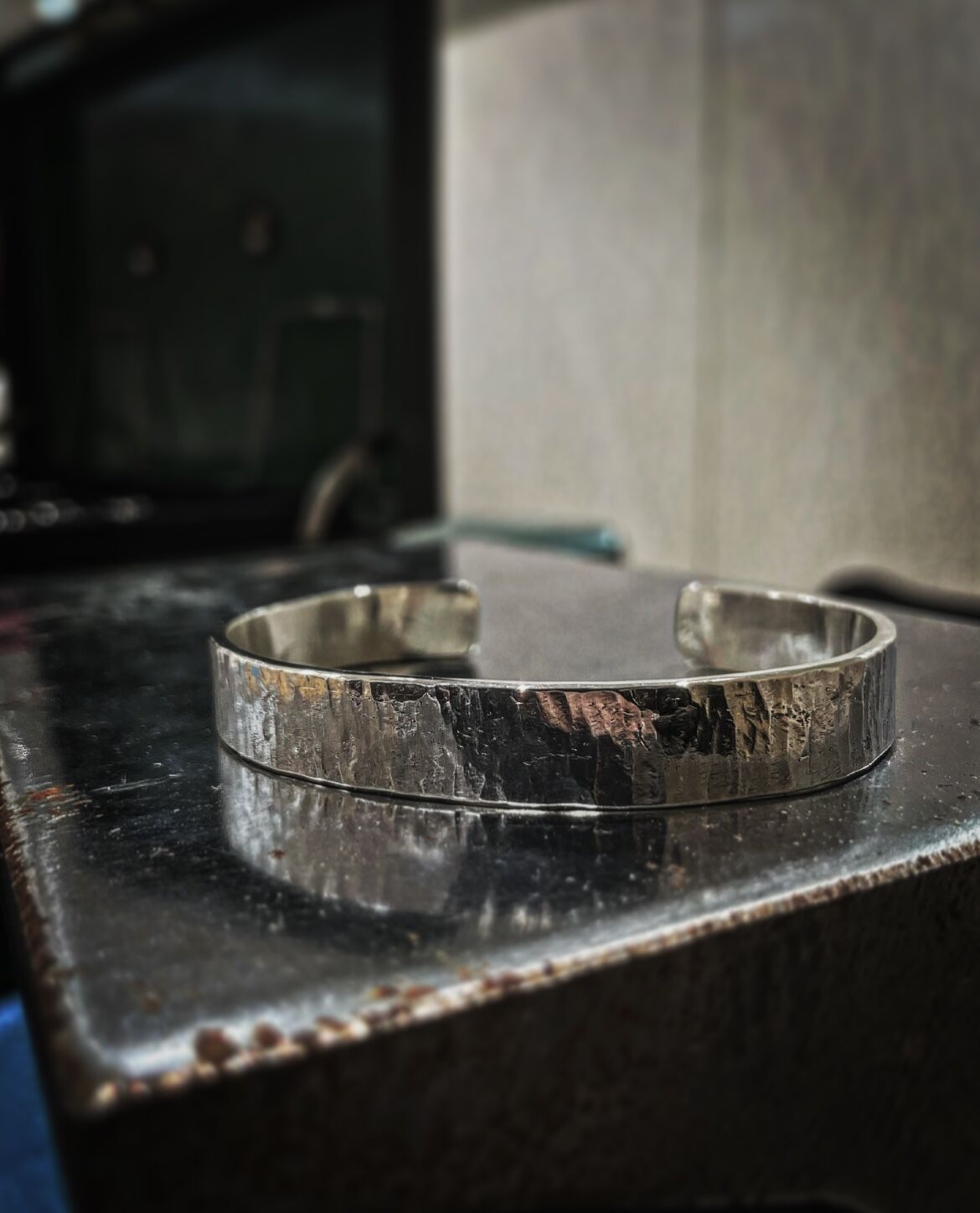 silver925 槌目バングル | Freegus_company