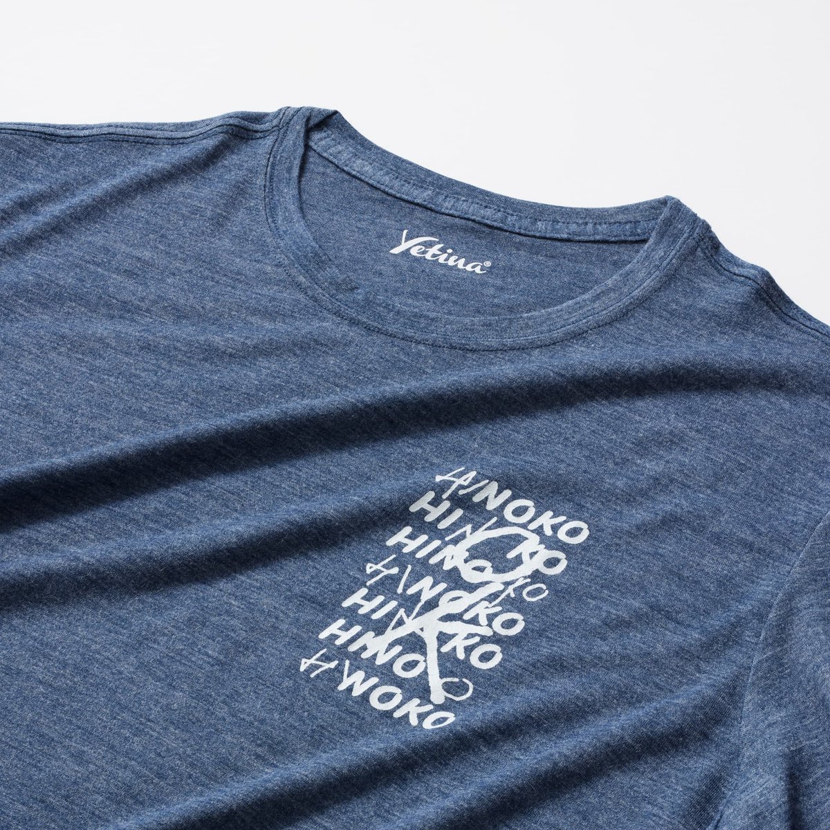 HYBRID MERINO LIGHT L/S T-SHIRT by HINOKO - indigo