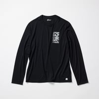 HYBRID MERINO LIGHT L/S T-SHIRT by HINOKO - black
