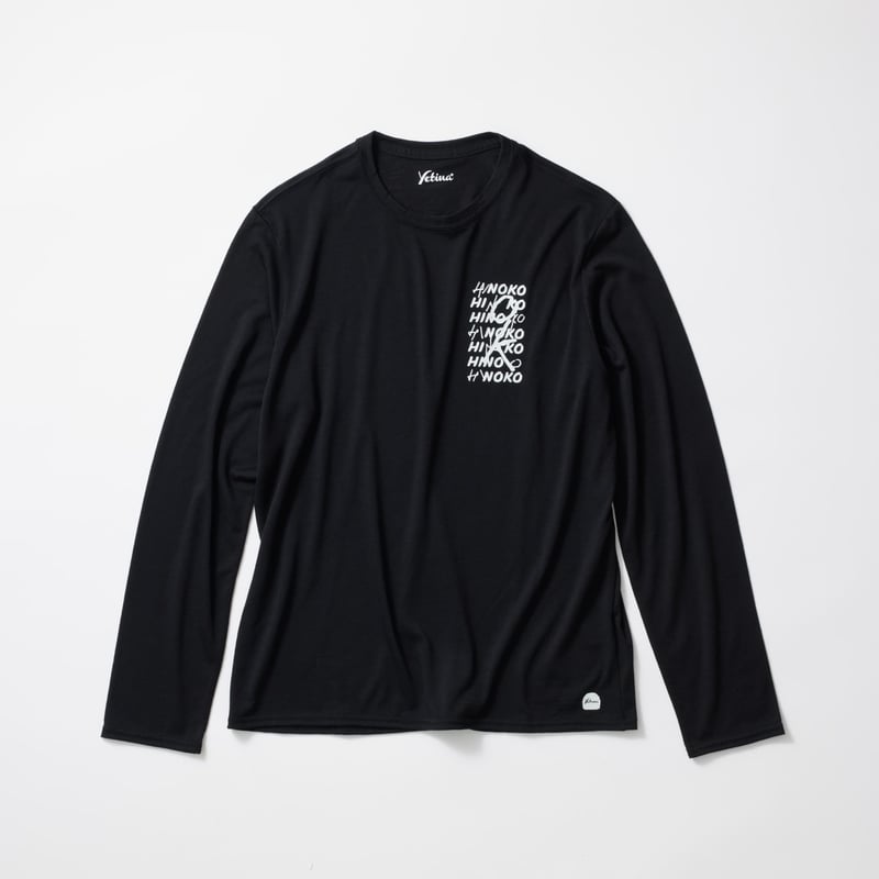 HYBRID MERINO LIGHT L/S T-SHIRT by HINOKO - bla