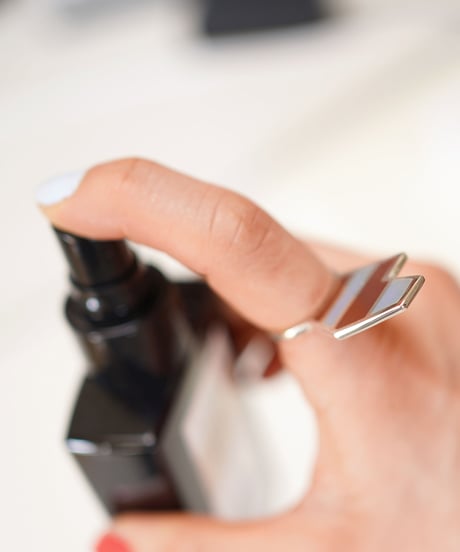 VOYAGE, a vertical and two faced enamel ring, VYG_007