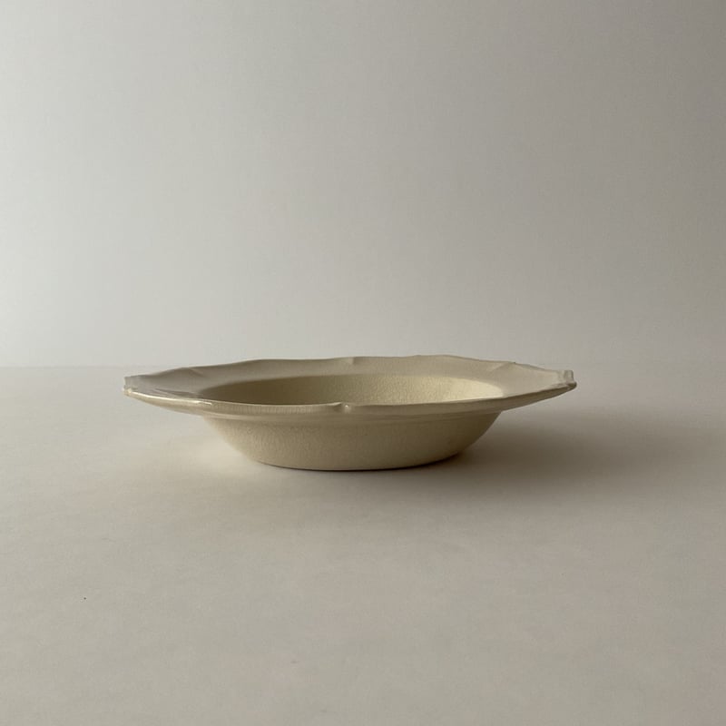 田中直純 貫入輪花リム深皿 | gallery1188