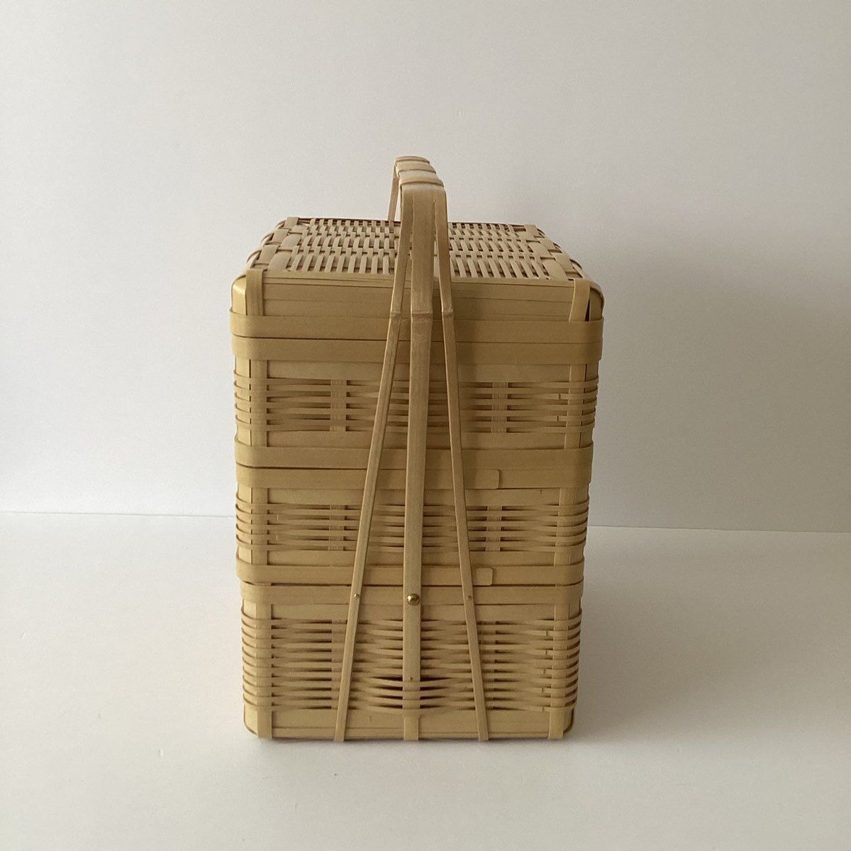 【美品】竹かご　取手付き　大中小　３個セット kushime-08.jpg