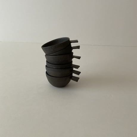 大村剛　片手小鉢　黒