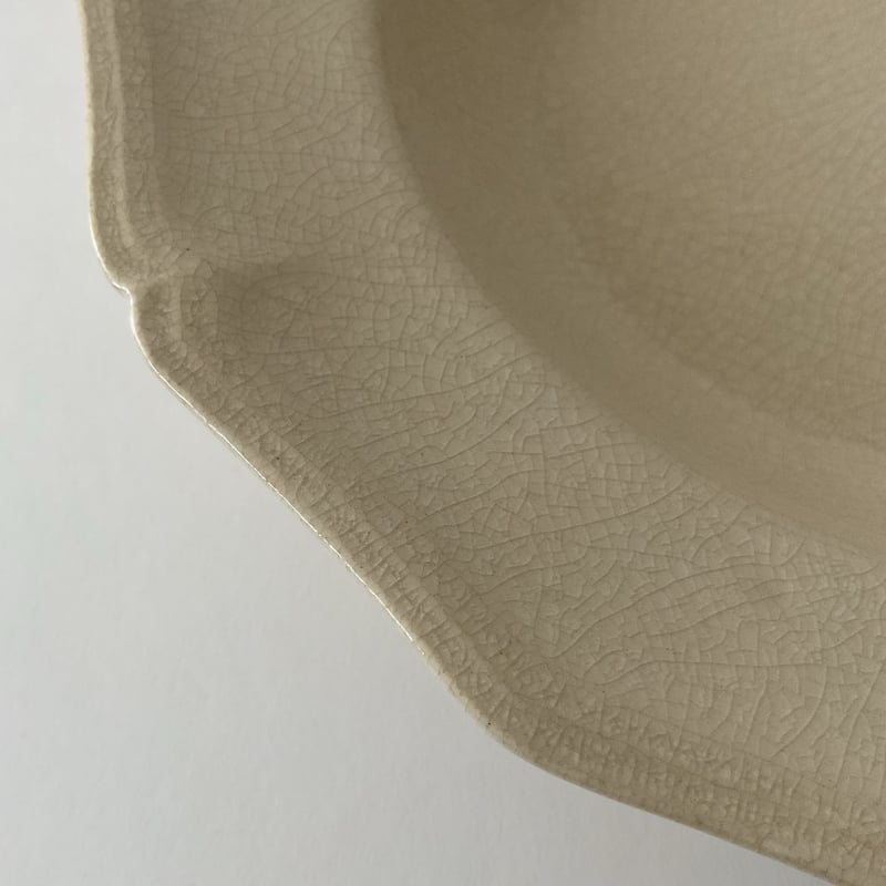 田中直純 貫入輪花リム深皿 | gallery1188