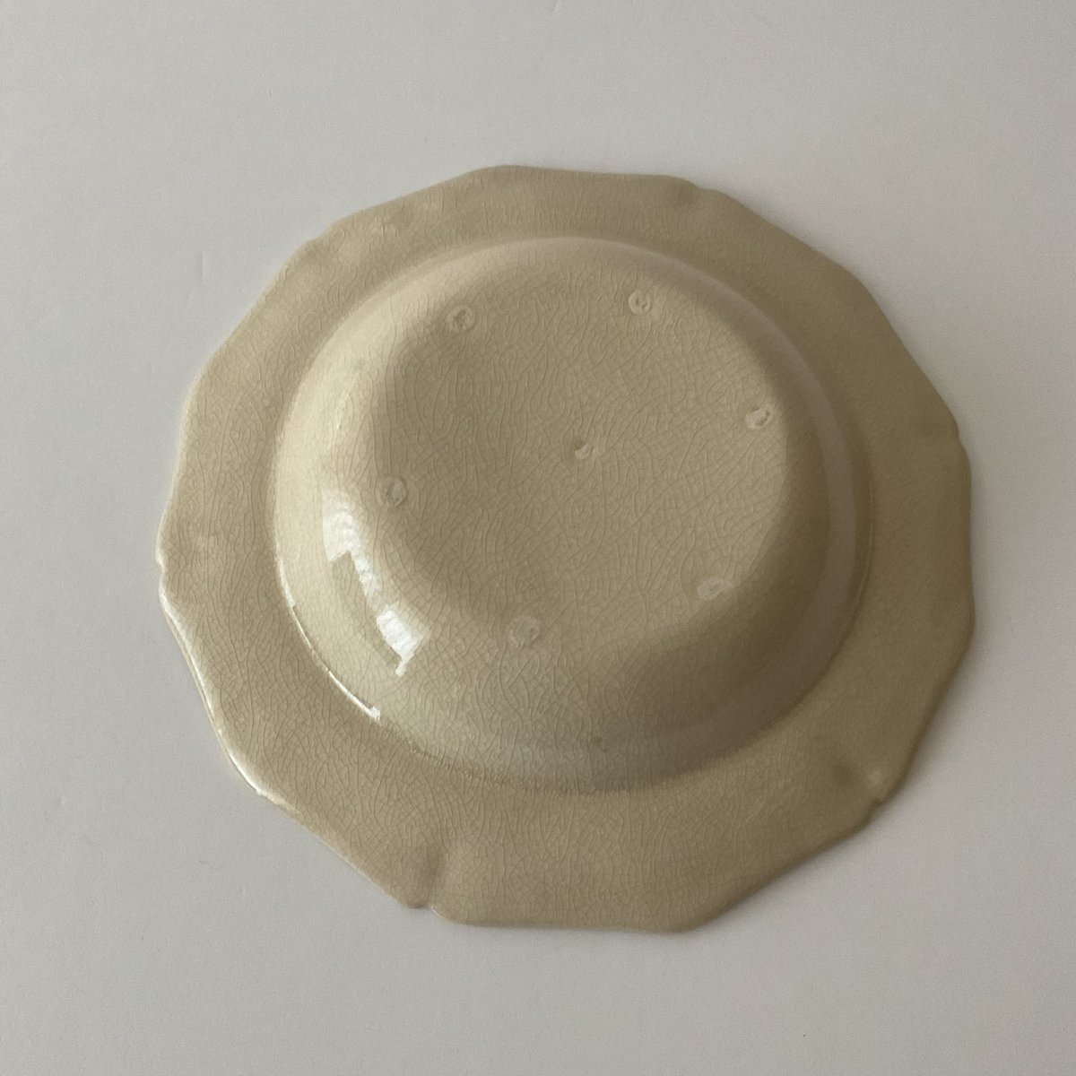 田中直純 貫入輪花リム深皿 | gallery1188