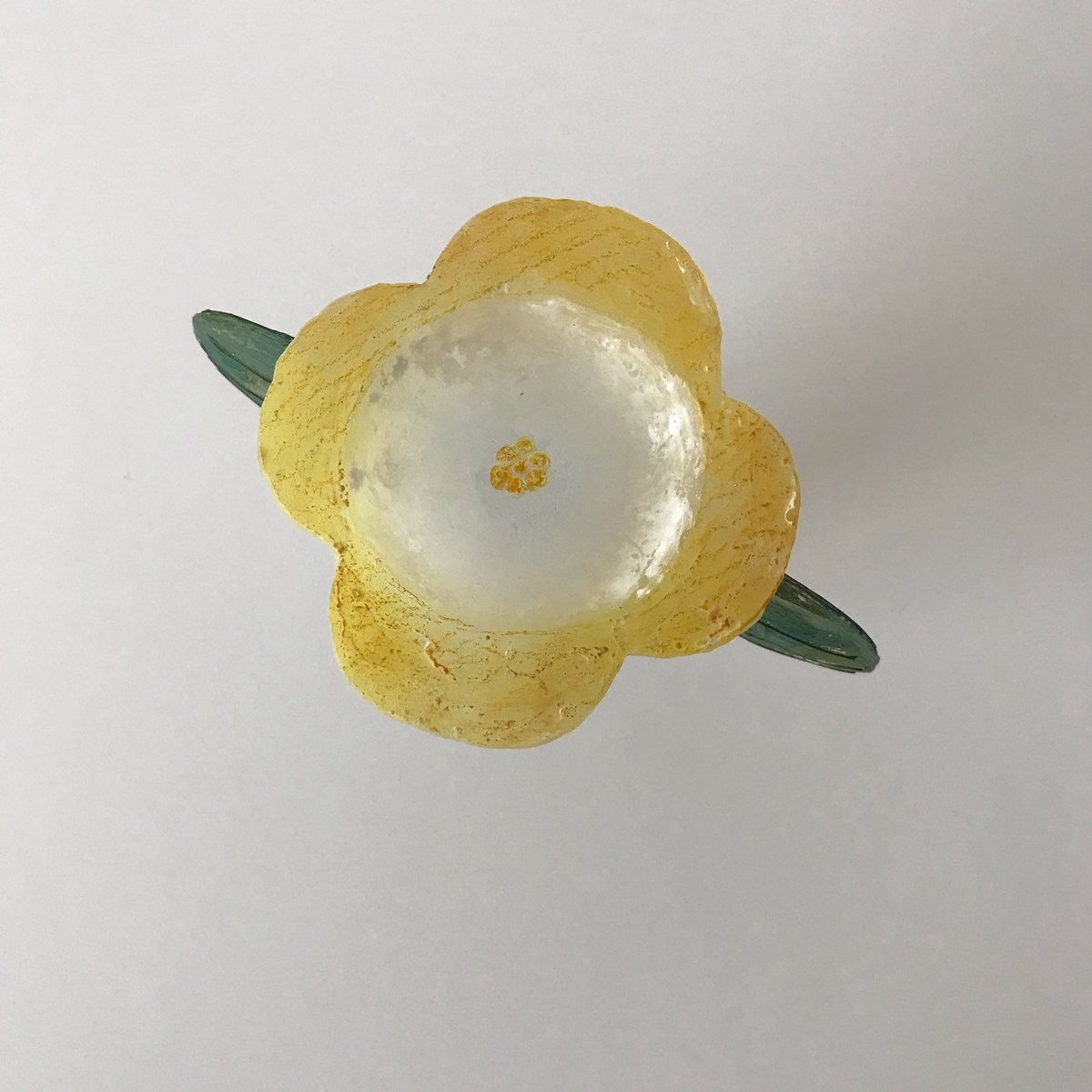 安達知江さん ガラスのお花 2輪 - インテリア小物