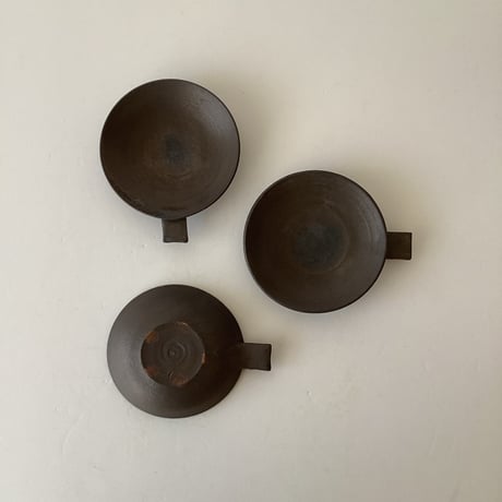 大村剛　黒手付小皿
