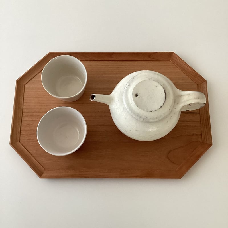 岩崎翔 八角横長トレー小 チェリー | gallery1188