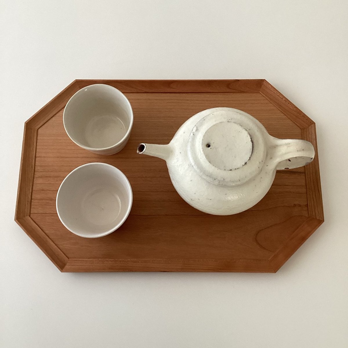 岩崎翔 八角横長トレー小 チェリー | gallery1188