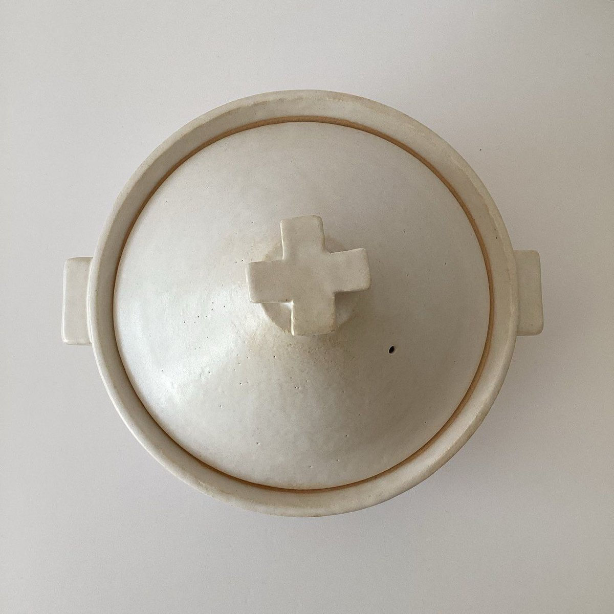 ☆内田可織 クロス鍋 白 3人用 | gallery1188