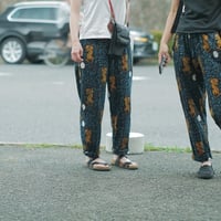 Block print easy pants - 店主がインドで作ってきたブロックプリントのパンツ