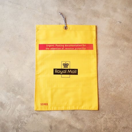 UK POST YELLOW VINTAGE BAG