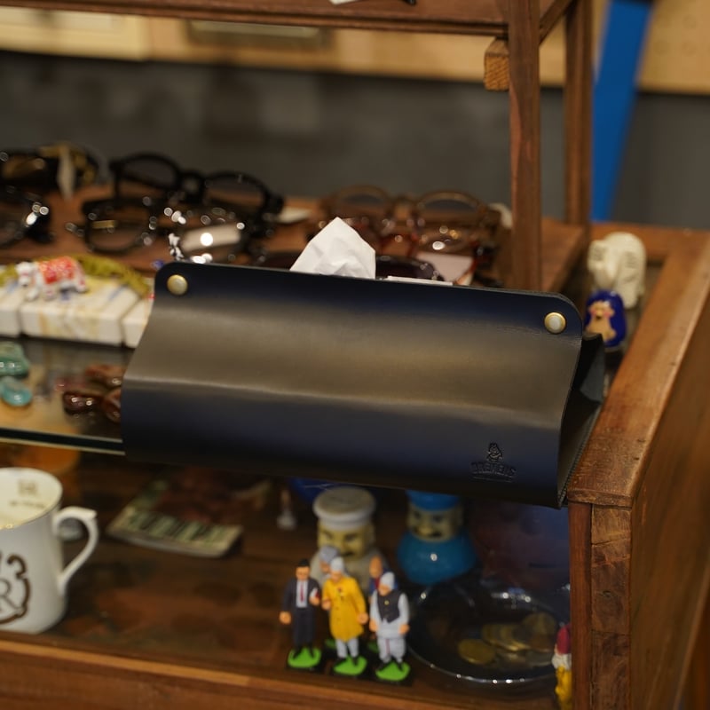 Leather Tissue Case Cover - 本革ティッシュケースカバー | BRE
