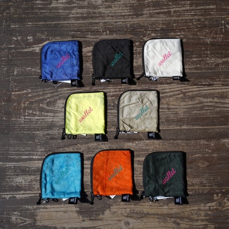upcycled airbag mini wallet - エアバッグ生地のミニ財布