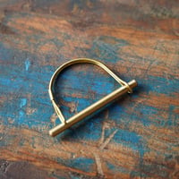 【D型】BRASS PARTS KEY RING HOLDER - 真鍮キーリング