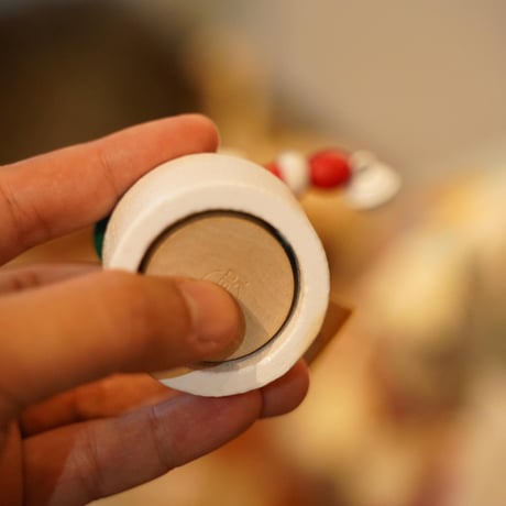 チェコの木製サンタ（指押し人形）