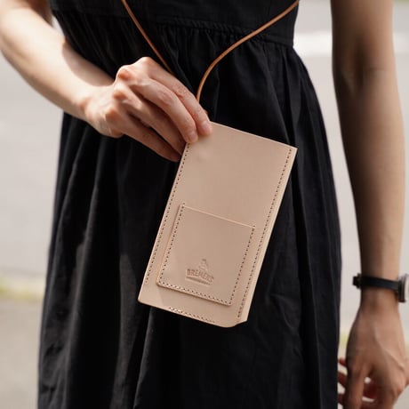 本革のスマホ（サングラス）ポーチ