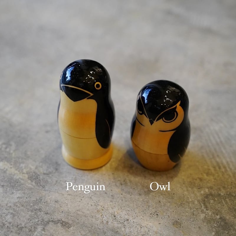 ペンギンとフクロウのマトリョーシカ from ロシア | BREMENS - 旅と
