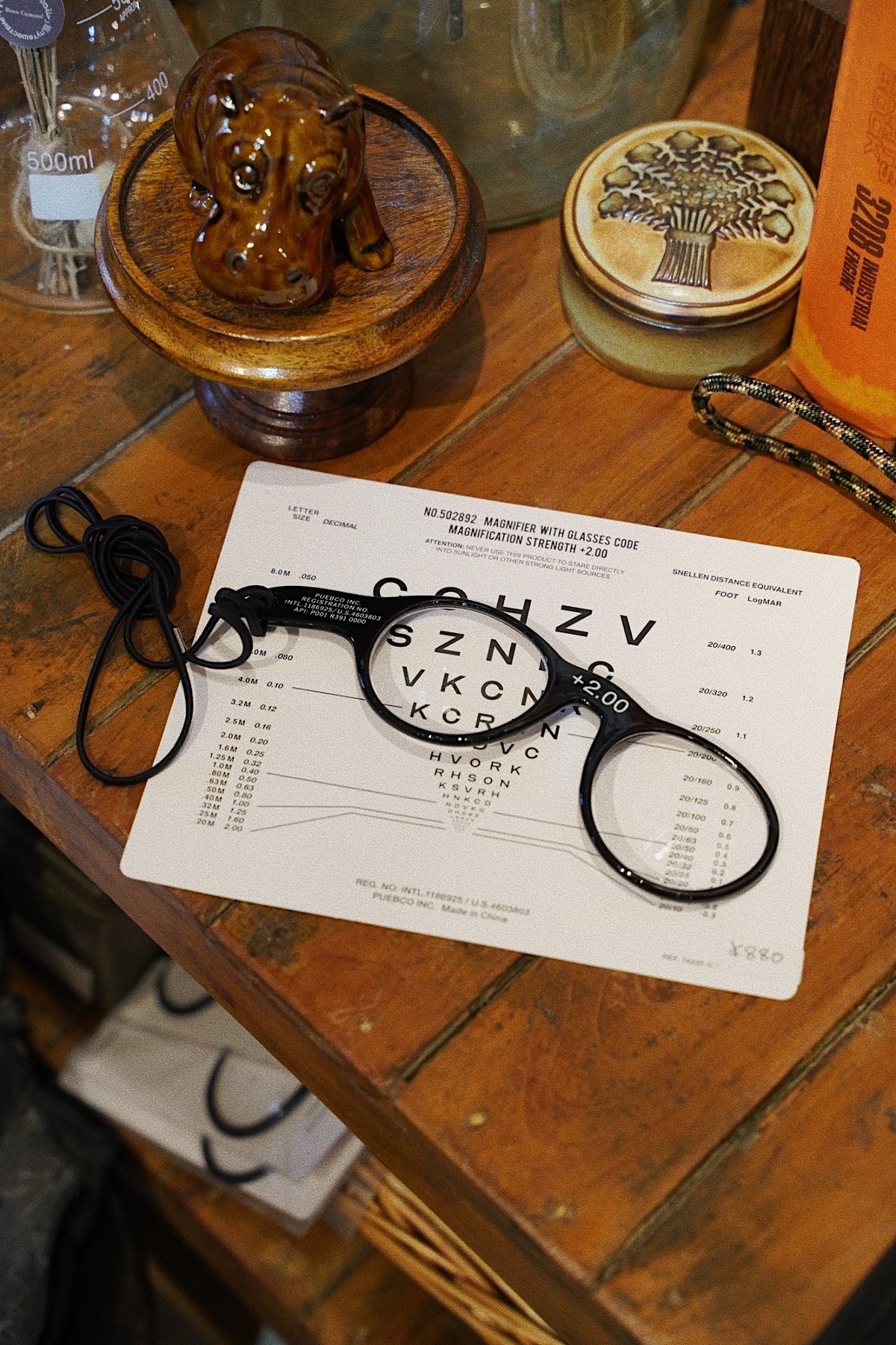 MAGNIFIER WITH GLASSES CODE - 拡大鏡ルーペ | BREMENS