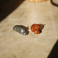Hippo Ceramic Figurine - カバの陶器の置物