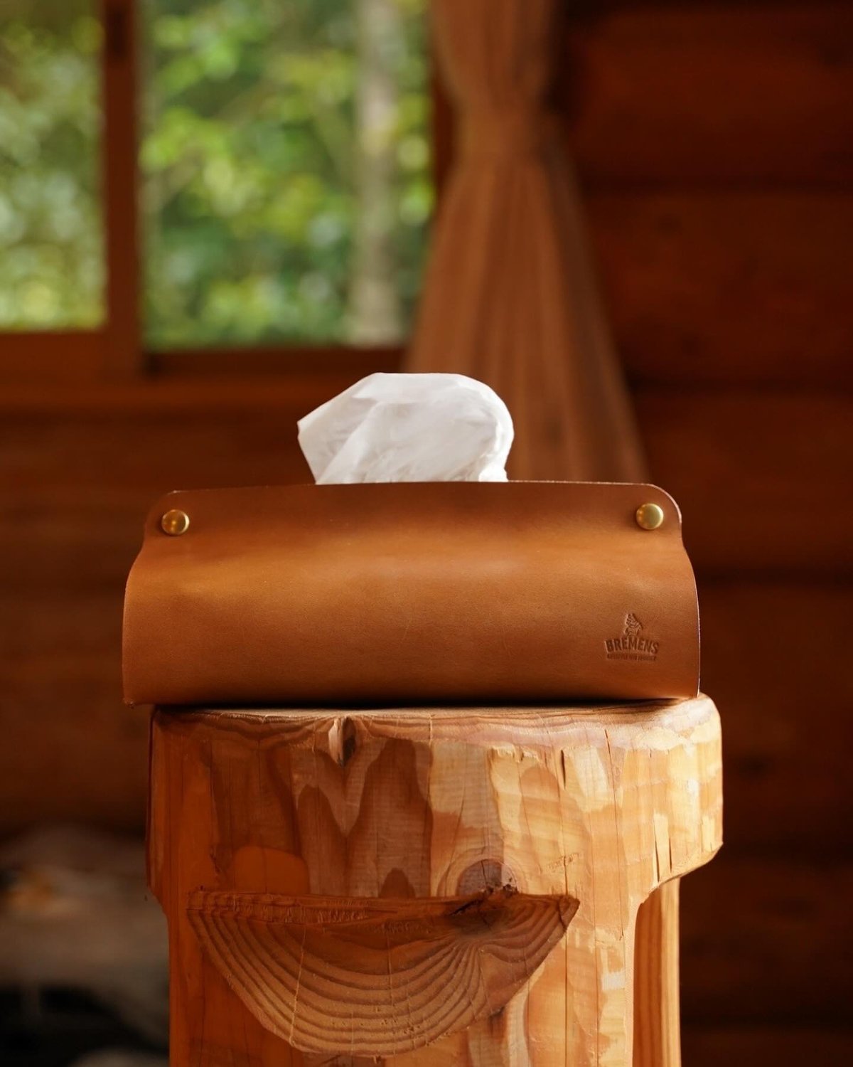 Leather Tissue Case Cover - 本革ティッシュケースカバー | BRE