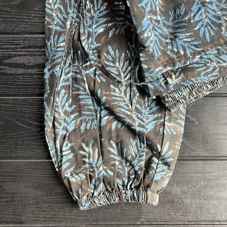 Block print easy pants - 店主がインドで作ってきたブロックプリントのパンツ