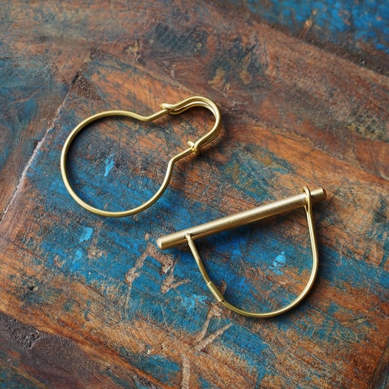 D型】BRASS PARTS KEY RING HOLDER - 真鍮キーリング | BRE