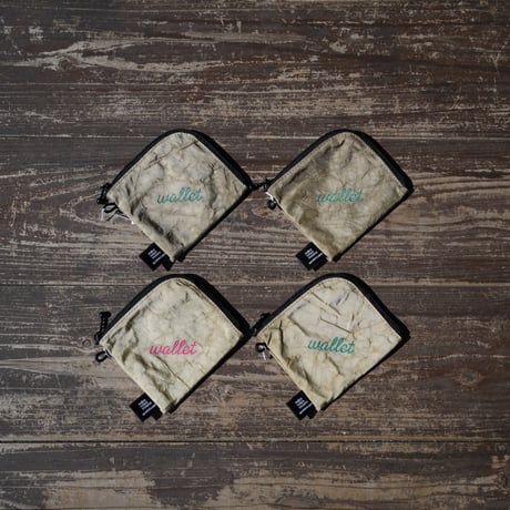 upcycled airbag mini wallet - エアバッグ生地のミニ財布
