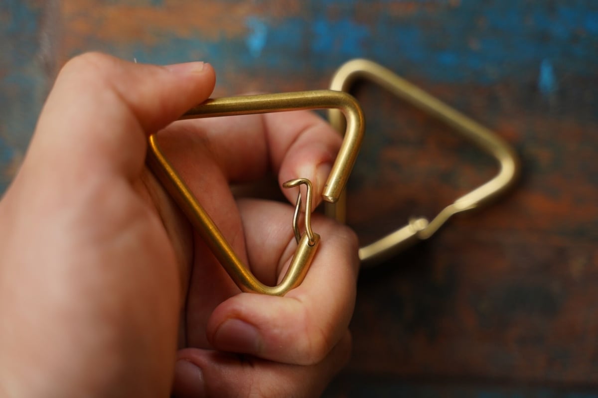 三角】BRASS PARTS KEY RING HOLDER - 真鍮キーリング | BRE