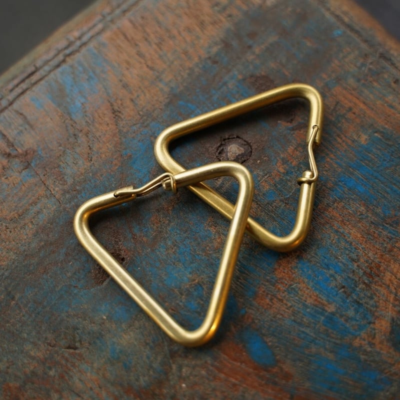 三角】BRASS PARTS KEY RING HOLDER - 真鍮キーリング | BRE