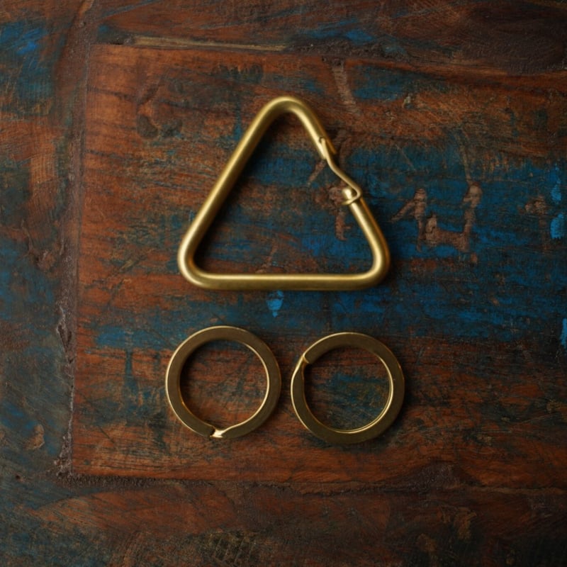 カスタム用パーツ】BRASS PARTS KEY RING HOLDER - 真鍮キーリング